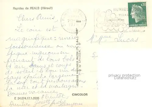 AK / Ansichtskarte Reals Rapides Nature Reals