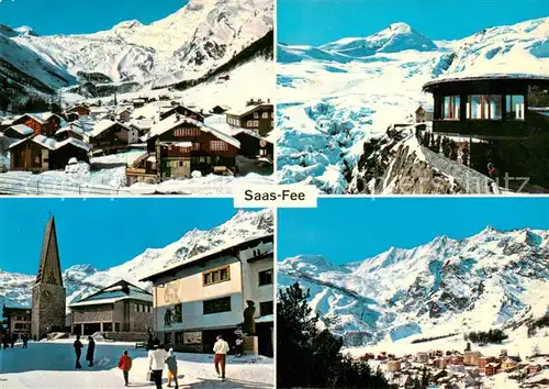 AK / Ansichtskarte Saas Fee Wintersportplatz Alpen Saas Fee