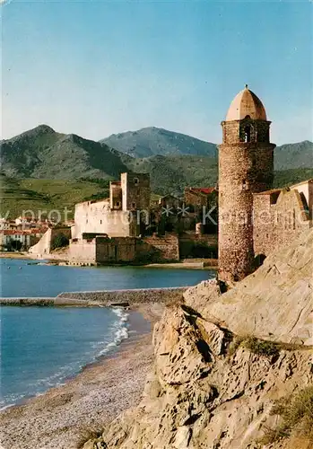 AK / Ansichtskarte Collioure_66 Clocher de l Eglise Chateau Fort 