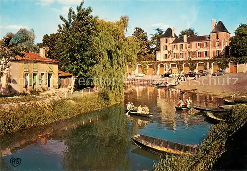 AK / Ansichtskarte Arcais Promenade en bateaux Arcais