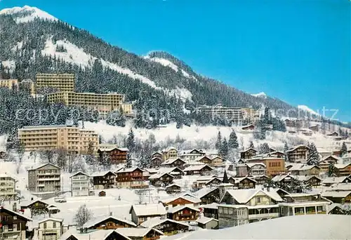 AK / Ansichtskarte Leysin_VD Vue panoramique en hiver Station de Sports d hiver Alpes 