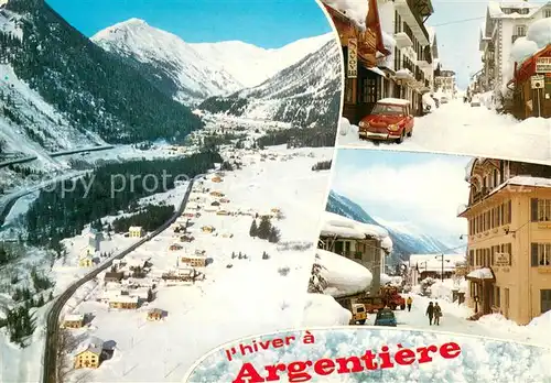 AK / Ansichtskarte Argentiere_74_Haute Savoie Vue panoramique en hiver Alpes 