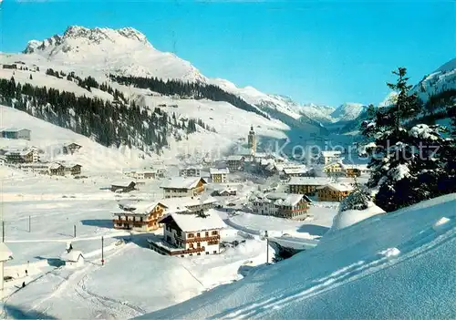 AK / Ansichtskarte Lech_Vorarlberg Panorama Wintersportplatz Alpen im Winter Lech Vorarlberg