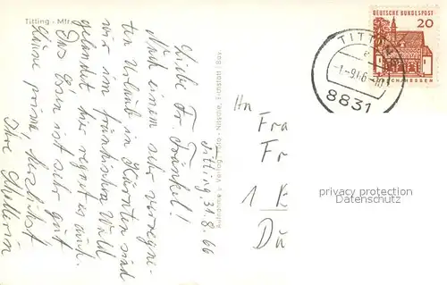 AK / Ansichtskarte Titting Panorama Titting