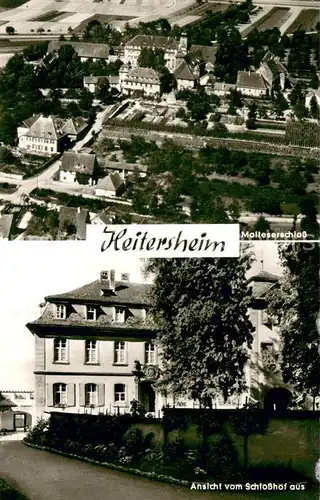 AK / Ansichtskarte Heitersheim Malteserschloss Ansicht vom Schlosshof Heitersheim