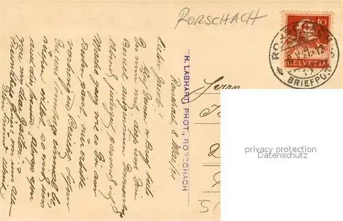 AK / Ansichtskarte Rorschach_SG Waldpartie 