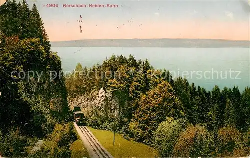 AK / Ansichtskarte Rorschach_SG Heiden Bahn Panorama 