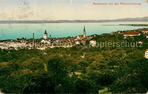 AK / Ansichtskarte Rorschach_SG am Bodensee Panorama 