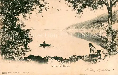 AK / Ansichtskarte Bienne_Biel Le Lac de Bienne 