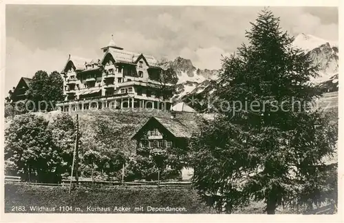 AK / Ansichtskarte Wildhaus__SG Kurhaus Acker mit Dependancen 
