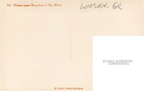 AK / Ansichtskarte Wiesen_Albula mit Tinzenhorn und Piz Michel 