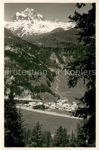 AK / Ansichtskarte Madulein_GR mit Piz Kesch 