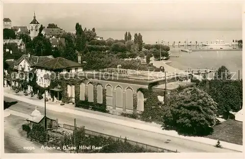 AK / Ansichtskarte Arbon_TG Hotel Baer am Bodensee Arbon_TG