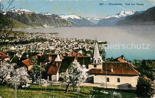 AK / Ansichtskarte Chardonne_VD Vue sur Vevey 