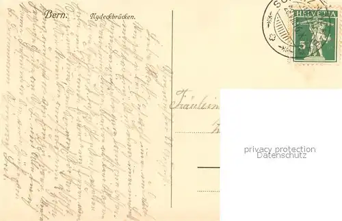 AK / Ansichtskarte Bern_BE Nydeckbruecken Bern_BE