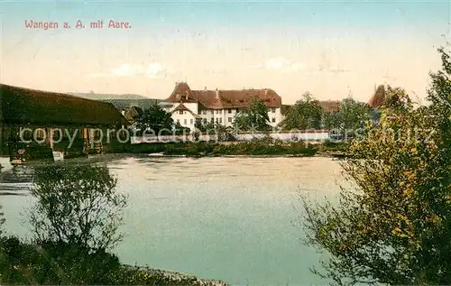 AK / Ansichtskarte Wangen_Aare_BE Partie an der Aare Feldpost 