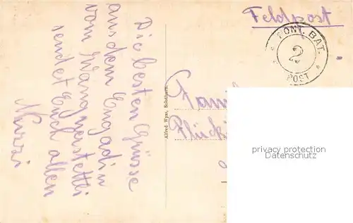 AK / Ansichtskarte Wangen_Aare_BE Partie an der Aare Feldpost 