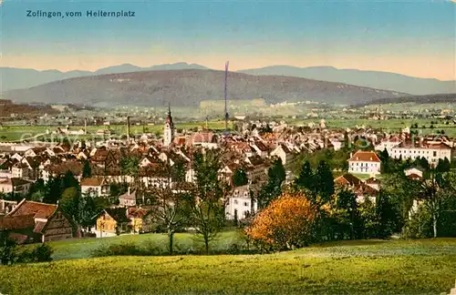 AK / Ansichtskarte Zofingen_AG Blick vom Heiternplatz Militaersache 