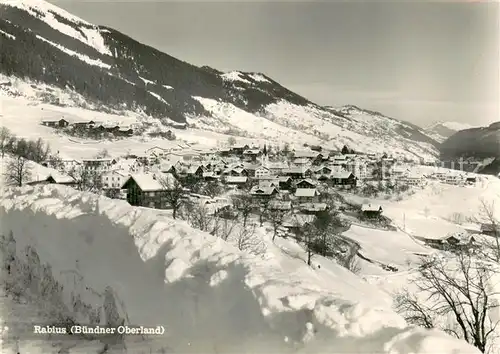 AK / Ansichtskarte Rabius Panorama Buendner Oberland Rabius