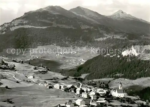 AK / Ansichtskarte Mon mit Blick nach Obervaz und Staetzerhorn Mon