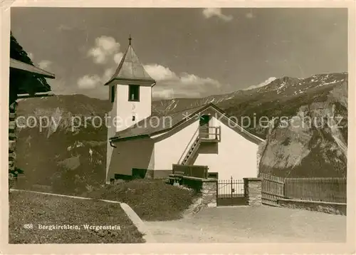 AK / Ansichtskarte Wergenstein_GR Bergkirchlein Wergenstein_GR