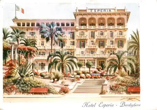 AK / Ansichtskarte Bordighera Hotel Esperia Bordighera