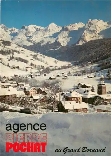 AK / Ansichtskarte Le_Grand Bornand Vue panoramique Alpes Agence Pierre Pochat Le_Grand Bornand