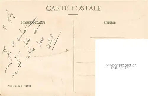 AK / Ansichtskarte Gerbeviller_la_Martyre Chateau Cote Parc Guerre 1914 16 Gerbeviller_la_Martyre