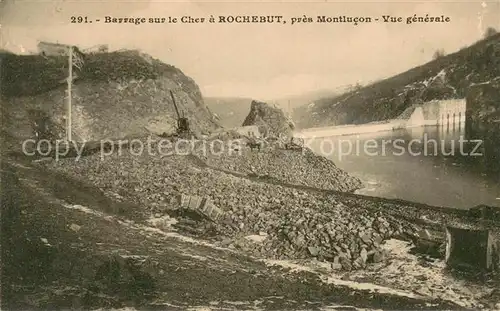 AK / Ansichtskarte Rochebut_03 Barrage sur le Cher pres Montlucon Vue generale 