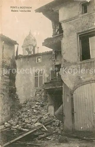 AK / Ansichtskarte Pont a Mousson_54 Maison bombardee 
