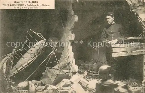 AK / Ansichtskarte Pont a Mousson_54 Interieur de la maison ou il y a eu 5 victimes Guerre 1914 15 