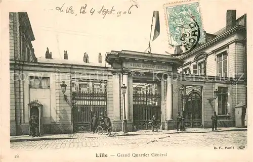 AK / Ansichtskarte Lille_59 Grand Quartier General 
