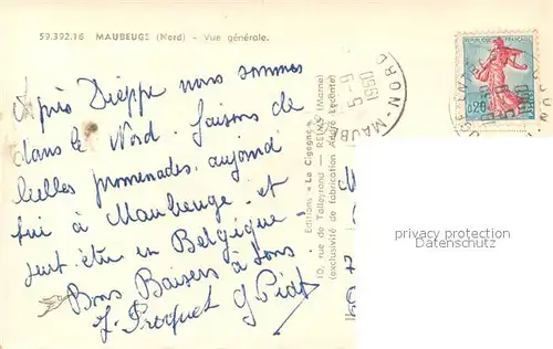 AK / Ansichtskarte Maubeuge_59 Vue generale 