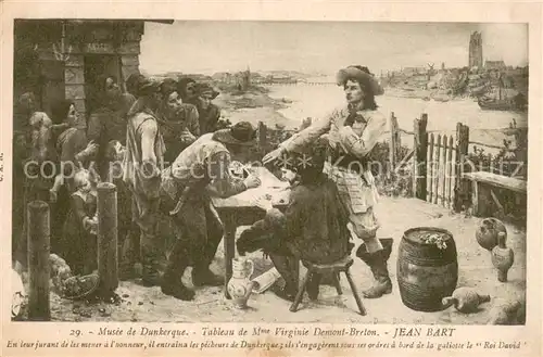 AK / Ansichtskarte Dunkerque_Duenkirchen Musee Tableau de Mme Virginie Demont Breton Jean Bart 