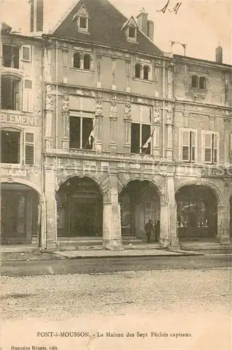 AK / Ansichtskarte Pont a Mousson_54 La Maison des Sept Peches capitaux 