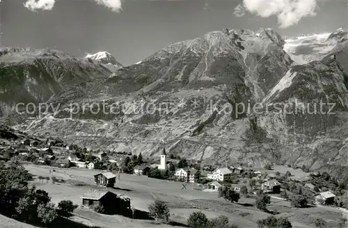 AK / Ansichtskarte Unterbaech_VS Niven Balmhorn und Wannehorn 