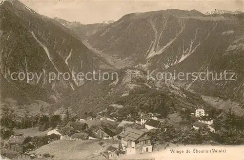 AK / Ansichtskarte Chemin_Martigny_VS Village de Chemin 