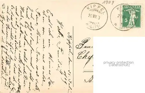 AK / Ansichtskarte Kippel_VS mit Bietschhorn 