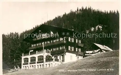 AK / Ansichtskarte Montana_VS Chalet Lumiere et Vie Montana_VS