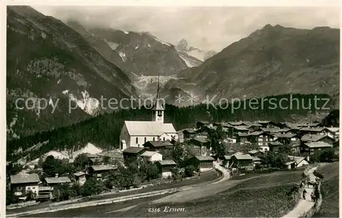 AK / Ansichtskarte Ernen Panorama mit Kirche Ernen