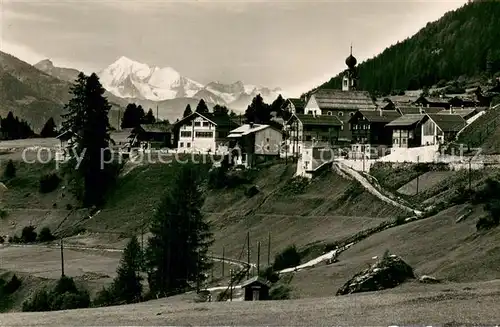 AK / Ansichtskarte Blitzingen mit Weisshorn Blitzingen