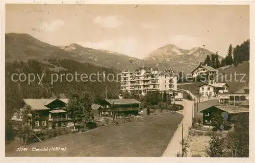AK / Ansichtskarte Clavadel_Davos_GR Panorama 