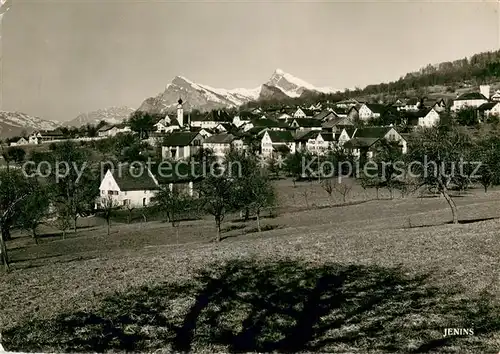AK / Ansichtskarte Jenins Gasthaus zur Buendte Panorama Jenins