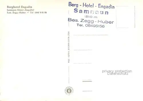 AK / Ansichtskarte Samnaun_Dorf Berghotel Engadin Samnaun Dorf