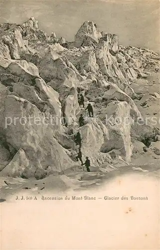 AK / Ansichtskarte Gebirgsjaeger Glacier des Bossons 