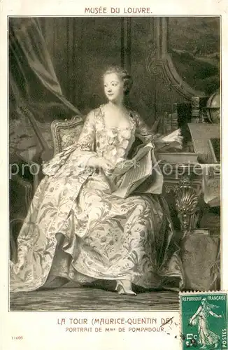 AK / Ansichtskarte Pompadour Maurice Quentin De Pompadour