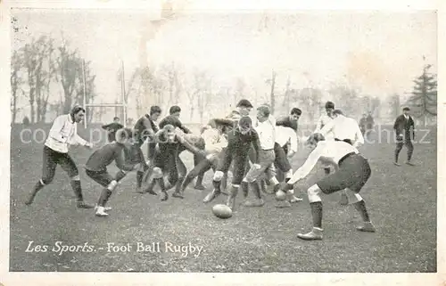 AK / Ansichtskarte Fussball Les Sports Foot Ball Rugby 