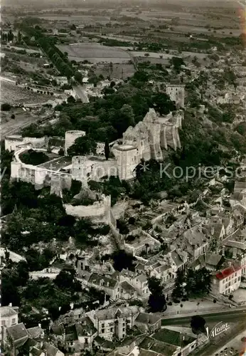 AK / Ansichtskarte Chinon_Indre_et_Loire Chateau dominant le vieux Chinon vu d avion Chinon_Indre_et_Loire