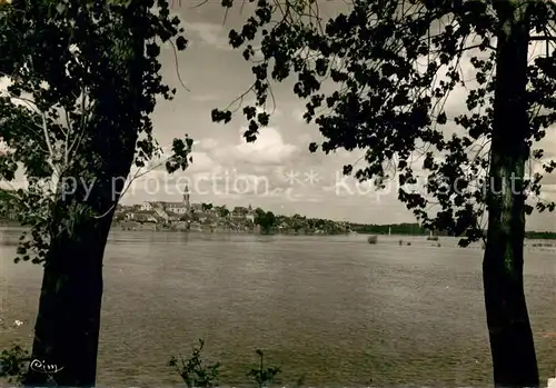 AK / Ansichtskarte Ingrandes_Maine et Loire Sa Loire son pont vus de l Ile Meslet Ingrandes Maine et Loire