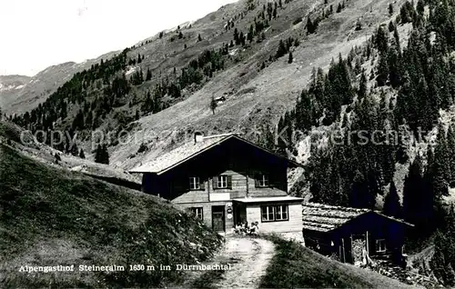 AK / Ansichtskarte Neukirchen_Grossvenediger Alpengasthof Steineralm im Duerrnbachtal Neukirchen Grossvenediger